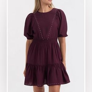 Ellen Tracy Deep Purple Mini Dress. PTP 20